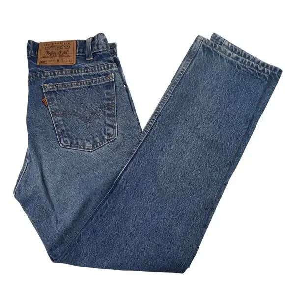 Vintage Levis 505 Orange Tab Denim Straight Leg Jeans